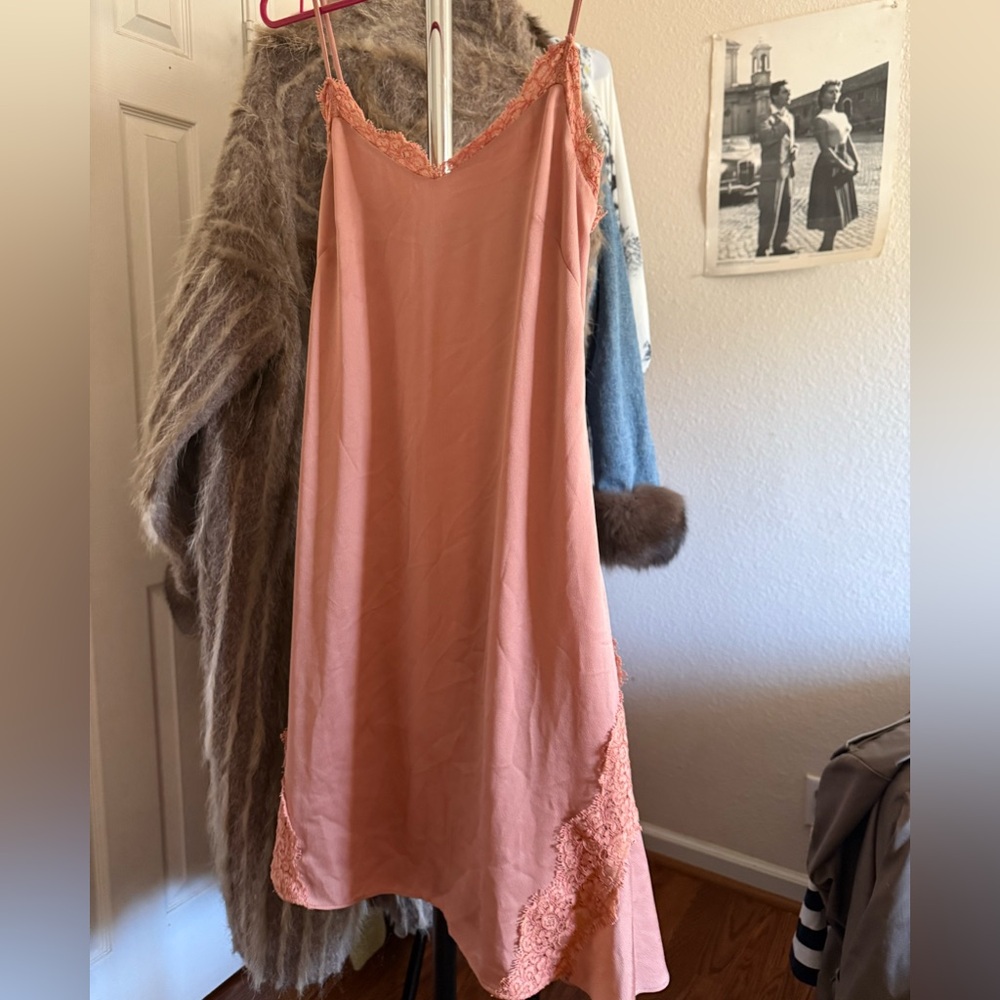 Banana Republic Soft Pink Lace Chemise